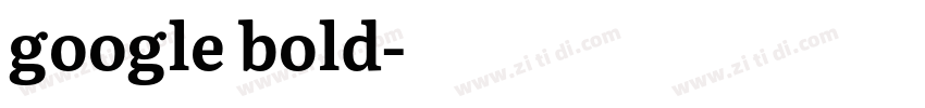 google bold字体转换